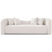 Mason - Mid-Century Modern Luxury Tight Back Curvy Couch - White