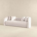 Mason - Mid-Century Modern Luxury Tight Back Curvy Couch - White