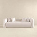 Mason - Mid-Century Modern Luxury Tight Back Curvy Couch - White