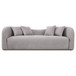 Mason - Mid Century Modern Luxury Tight Back Curvy Couch - Gray