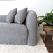Mason - Mid Century Modern Luxury Tight Back Curvy Couch - Gray