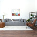 Mason - Mid Century Modern Luxury Tight Back Curvy Couch - Gray