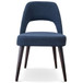 Juliana - Mid-Century Modern Dining Chair (Set of 2) - Black / Navy Blue