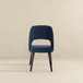 Juliana - Mid-Century Modern Dining Chair (Set of 2) - Black / Navy Blue