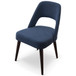 Juliana - Mid-Century Modern Dining Chair (Set of 2) - Black / Navy Blue