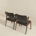 Edwin - Mid-Century Modern Dining Chair (Set of 2) - Black / Brown