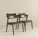 Edwin - Mid-Century Modern Dining Chair (Set of 2) - Black / Brown