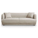 Larisa - Mid-Century Modern Linen Sofa - Cream