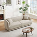 Larisa - Mid-Century Modern Linen Sofa - Cream