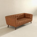 Addison - Leather Sofa - Brown / Rustic / Tan