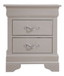 Lorana - Modern Nightstand - Silver Champagne