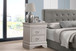 Lorana - Modern Nightstand - Silver Champagne