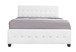 King Elegant Transitional Bed - White