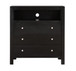 Elegant Transitional Media Chest - Black