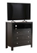 Elegant Transitional Media Chest - Black