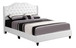 Queen Modern Upholstered Bed - White