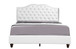 Queen Modern Upholstered Bed - White