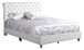 Elegant Tufted Upholstered Bed - White