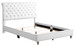 Elegant Tufted Upholstered Bed - White