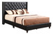 Queen Upholstered Bed - Black