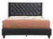 Queen Upholstered Bed - Black