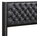 Queen Upholstered Bed - Black
