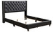 Queen Upholstered Bed - Black