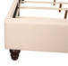 King Upholstered Transitional Bed - Beige