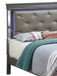 Full Elegant Bed - Metalic Black