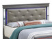 Full Elegant Bed - Metalic Black