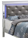 King Elegant Transitional Bed - Silver Champagne