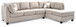 Malone - Sectional - Pearl Silver