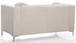 Elegant Contemporary Loveseat - Ivory