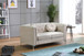 Elegant Contemporary Loveseat - Ivory