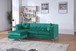 Pompano - Sofa Chaise - Green