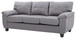 Sophisticated Sofa With Padded Arms - Gray