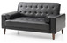 Loveseat Elegant With Versatile Bed Feature - Black