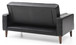 Loveseat Elegant With Versatile Bed Feature - Black