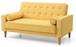Vibrant Contemporary Loveseat Bed - Yellow