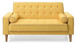 Vibrant Contemporary Loveseat Bed - Yellow