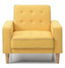 Vibrant Contemporary Chair Bed - Yellow