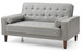 Contemporary Loveseat For Two - Gray