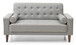 Contemporary Loveseat For Two - Gray