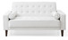 Stylish Contemporary Loveseat Bed - White