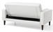 Stylish Contemporary Loveseat Bed - White