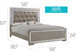 Alana - Full Bed - Silver Champagne
