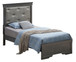 Lorana - Twin Bed - Metalic Black