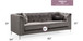 Elegant Contemporary Sofa - Dark Gray