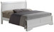 King Bed Sleigh Design - White