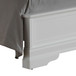 King Bed Sleigh Design - White